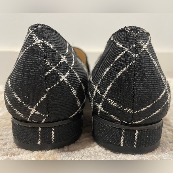 Isaac Mizrahi Season Black and White Bow Slip on Loafers Size 8M Like New! - Picture 8 of 9